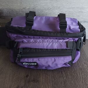 Vintage 90s Z-Kreation Purple Lumbar Pack/Waist Bag